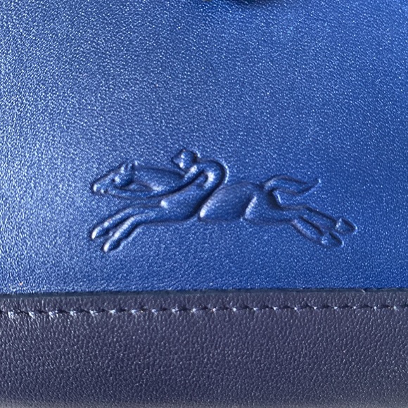 Longchamp Blue Leather Zip Wallet - Picture 11 of 11